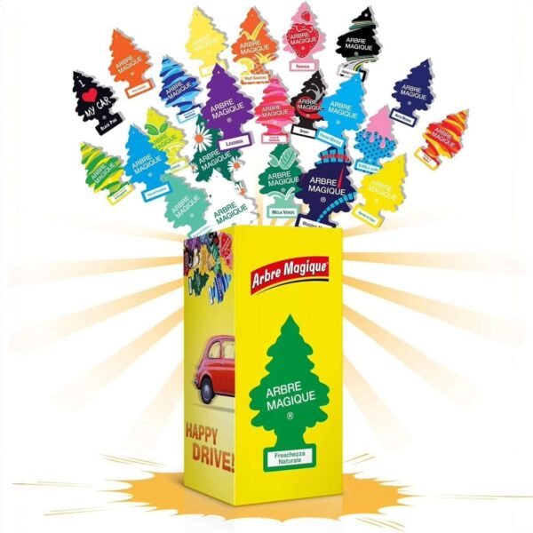 Arbre Magique Box 24 Profumatori Auto Assortiti – Kit Degustazione Fragranze - immagine 1
