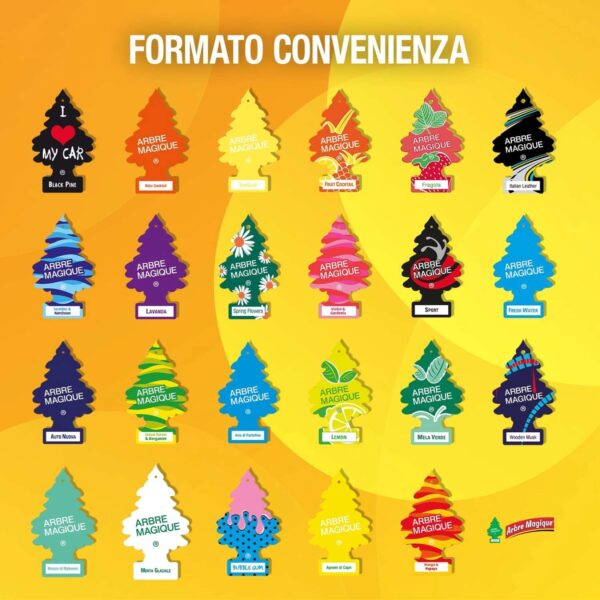 Arbre Magique Box 24 Profumatori Auto Assortiti – Kit Degustazione Fragranze - immagine 2
