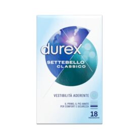 Durex Settebello Classico 18 preservativi in lattice extra lubrificati