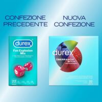 Durex Mix Sorpresa – Preservativi Assortiti Sottili con Rilievi e Nervature, Lubrificati Easy-On con Serbatoio, Piacere Extra, Confezione da 30 Profilattici - immagine 2