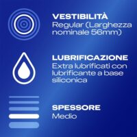 Durex Settebello Jeans – Preservativi Classici in Lattice Regular Fit, Easy-On Lubrificati con Serbatoio, Odore Più Gradevole, Confezione da 27 Profilattici - immagine 3