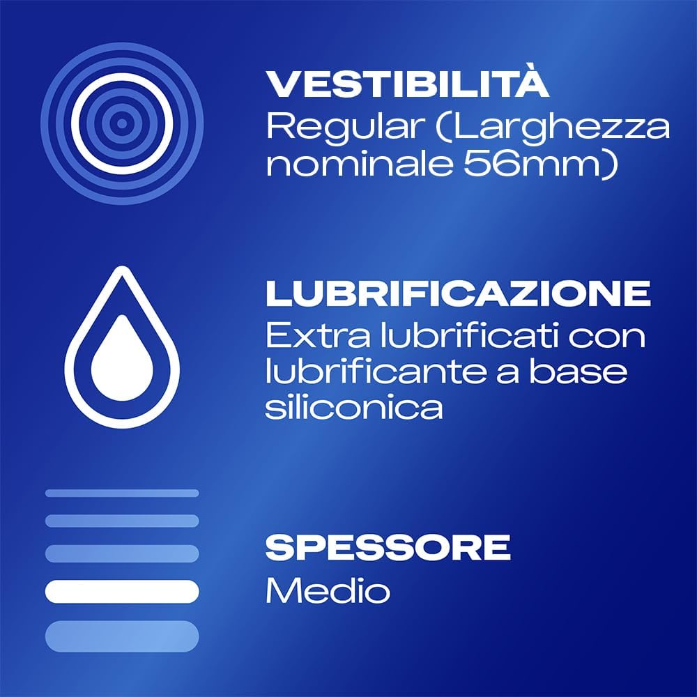 20102.jpg Durex Settebello Jeans – Preservativi Classici in Lattice Regular Fit, Easy-On Lubrificati con Serbatoio, Odore Più Gradevole, Confezione da 27 Profilattici - immagine 3