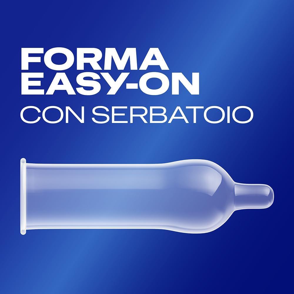 20103.jpg Durex Settebello Jeans – Preservativi Classici in Lattice Regular Fit, Easy-On Lubrificati con Serbatoio, Odore Più Gradevole, Confezione da 27 Profilattici - immagine 4