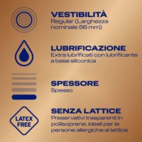 Durex Real Feel – Preservativi Senza Lattice in Poliisoprene, Sensazione “Pelle su Pelle”, Easy-On Lubrificati con Serbatoio, Regular Fit – Confezione da 10 Profilattici - immagine 2