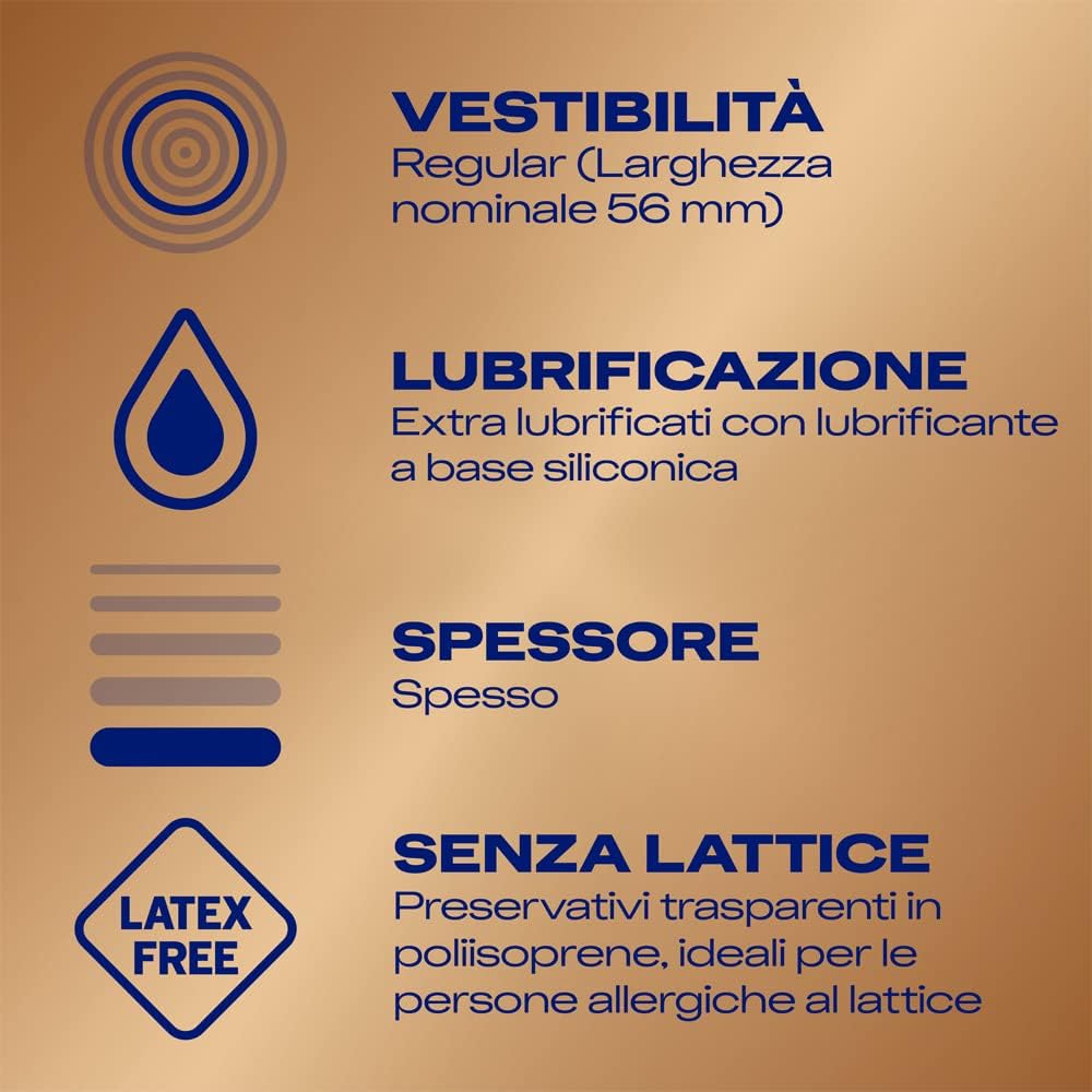 20124.jpg Durex Real Feel – Preservativi Senza Lattice in Poliisoprene, Sensazione “Pelle su Pelle”, Easy-On Lubrificati con Serbatoio, Regular Fit – Confezione da 10 Profilattici - immagine 2