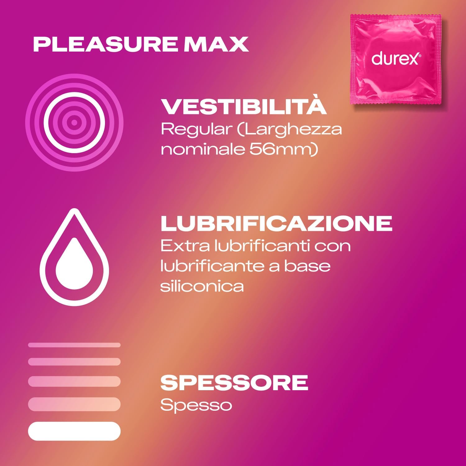 20172.jpg Durex Surprise Me – Kit Preservativi Assortiti Sottili con Rilievi e Nervature, Easy-On Lubrificati con Serbatoio, Confezione da 40 Profilattici - immagine 5