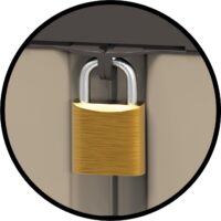 Bama Armadietto Riponi in Resina Effetto Legno, Colore Sabbia – per Interno/Esterno, 76x46x89 cm –Ripiano Regolabile, Predisposizione Lucchetto – Portata Mensola 20 kg - immagine 6