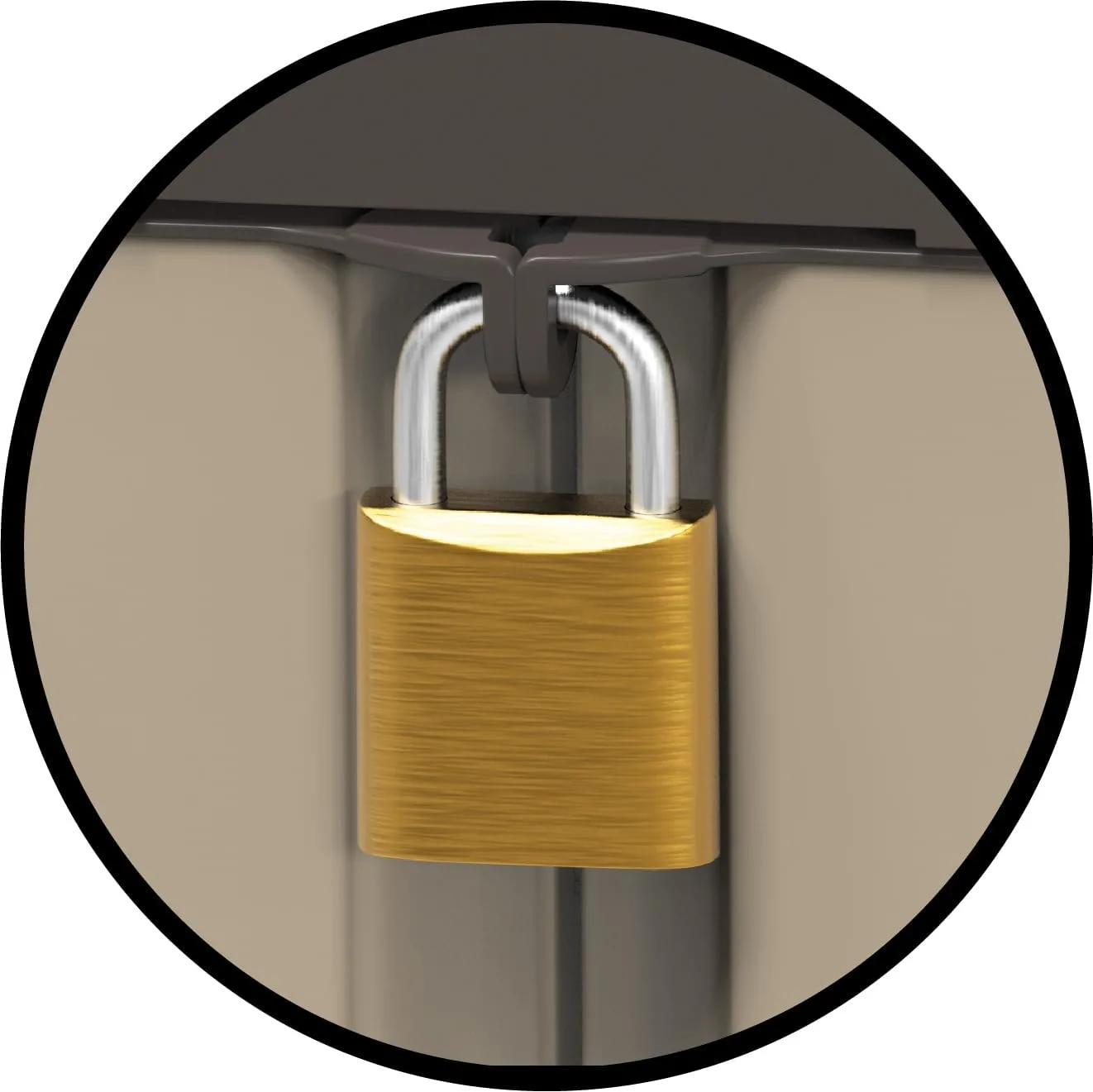 Armadio Alto Bama Riponi in Resina Effetto Legno, Colore Sabbia – 76x46x168 cm, 3 Ripiani Regolabili, Predisposizione Lucchetto - immagine 7