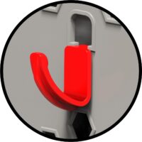 Bama Armadio Alto Riponi in Resina Effetto Legno, Colore Beige – 76x46x168 cm – 3 Ripiani Regolabili, Interno/Esterno, Predisposizione Lucchetto, Portata Mensola 20 kg. - immagine 6