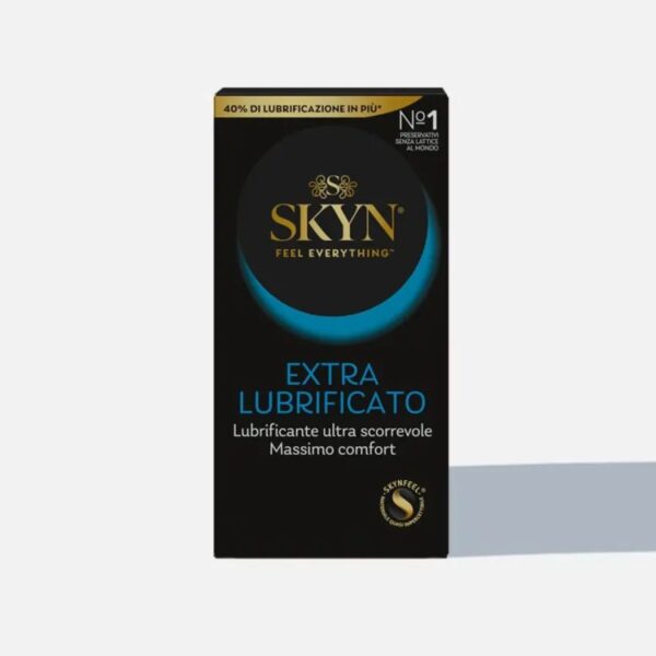 SKYN® Extra – Preservativi Senza Lattice in Poliisoprene (SKYNFEEL®), Extra Lubrificati (+40% silicone), 53 mm Regular, Lisci con Serbatoio, Comfort & Sensibilità, 36 Profilattici. - immagine 1