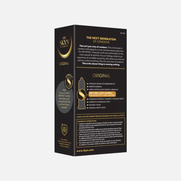 SKYN® Close Feel – Preservativi Senza Lattice in Poliisoprene, Ultra Morbidi e Sottili, Larghezza 51 mm, Lisci e Lubrificati con Serbatoio, Sensazione Naturale. - immagine 3