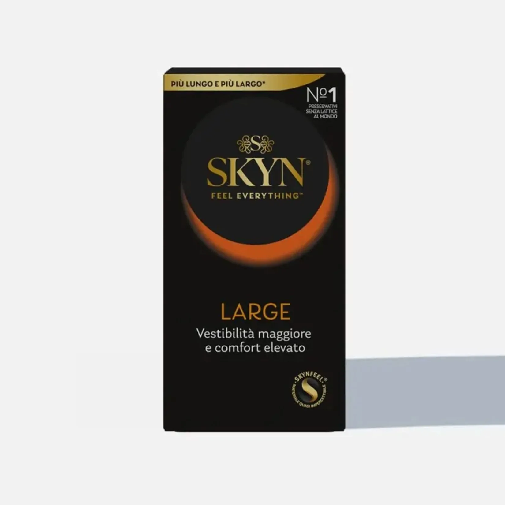 20234-jpg.webp SKYN® Large – Preservativi Senza Lattice in Poliisoprene (SKYNFEEL®), 56 mm Large, Più Lunghi & Larghi, Lisci e Lubrificati con Serbatoio, Comfort Naturale. Confezione da 48 Preservativi. - immagine 1