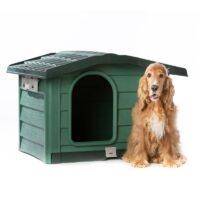 Bama – Bungalow Cuccia per Cani da Esterno Verde 89x75x62 cm – Robusta, Ventilata e Facile da Pulire - immagine 6