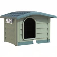Bama – Bungalow Cuccia per Cani da Esterno Verde – 110x94x77 cm – Robusta, Ventilata e Facile da Pulire - immagine 2