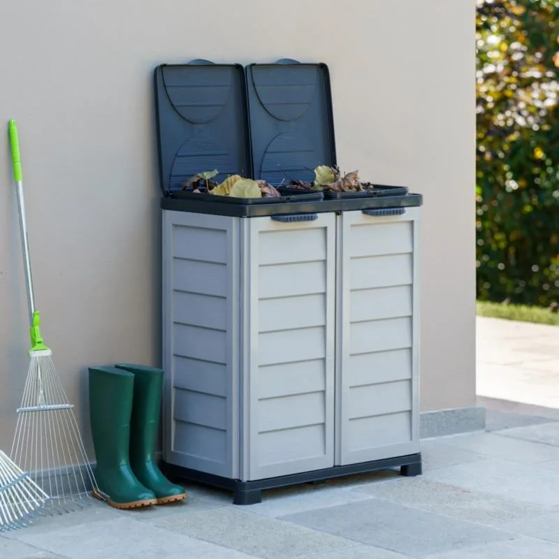 Bama Pattumiera Riponi 2x100L Grigia - immagine 2