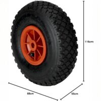 Garden Friend – Carrello Trasporto Universale 200 kg con Ruote Pneumatiche - immagine 4