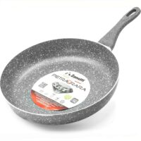 Zanetti Pietra Rara – Padella Antiaderente 30 cm in Alluminio, Manico Soft Touch, Alta Resistenza, Grigio – Made in Italy - immagine 6