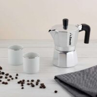 Zanetti – Mama Moka 3 Tazze in Alluminio – Caffettiera Espresso Anti-Goccia con Guarnizione in Silicone e Manico Ergonomico - immagine 2