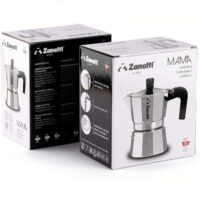 Zanetti – Mama Moka 3 Tazze in Alluminio – Caffettiera Espresso Anti-Goccia con Guarnizione in Silicone e Manico Ergonomico - immagine 6