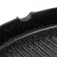 Zanetti – Bistecchiera 24×24 cm in Alluminio Pressofuso – Piastra Grill per Induzione con Manico Pieghevole - immagine 6