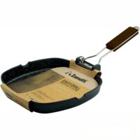 Zanetti Bistecchiera 24×36 cm in Alluminio Pressofuso – Piastra Grill per Induzione con Manico Pieghevole - immagine 2