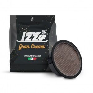 Capsule Caffè Izzo Gran Crema compatibili A Modo Mio E.S.E. 7,2 g – miscela intensa con crema densa e gusto pieno.