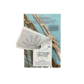 Calendario Rocard 2026 con 365 versetti biblici in italiano, formato da tavolo e parete, copertina elegante e pagine giornaliere