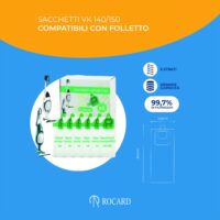 Sacchetti Compatibili per Folletto VK140 e VK150 – Confezione da 6, Microfibra Resistente, Antibatterici, Alta Filtrazione, Ricambi per Aspirapolvere Vorwerk - immagine 2
