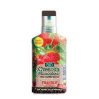 Concime biologico Crescita Miracolosa per fragole e frutti di bosco da 200 ml, nutrimento naturale per crescita e frutti dolci.