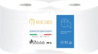 Rocard® | 2 Rotoli Carta Asciugatutto 1600 Strappi – Extra Resistente 2 Veli Pura Cellulosa con Microgoffratura – Rotoloni Uso Alimentare, Casalingo e Industriale