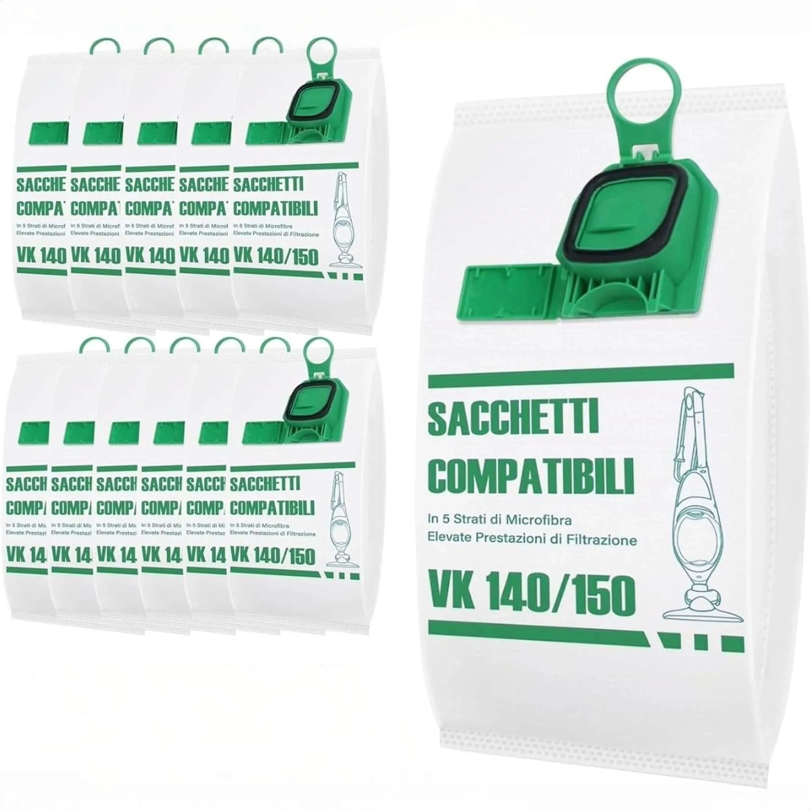 20577-jpg.webp Sacchetti Compatibili per Folletto VK140 e VK150 – Confezione da 6, Microfibra Resistente, Antibatterici, Alta Filtrazione, Ricambi per Aspirapolvere Vorwerk - immagine 1