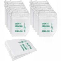 Sacchetti Compatibili per Folletto VK135/136, 6 Pezzi, 5 Strati in Microfibra, Alta Filtrazione, Trattiene le Micropolveri