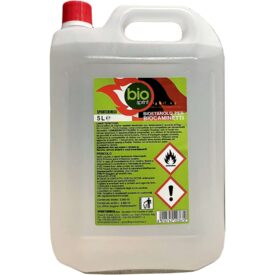 Tanica rossa da 5 litri di bioetanolo combustibile 99,9% Sprintchimica per stufe, inodore, senza fumo e senza zolfo