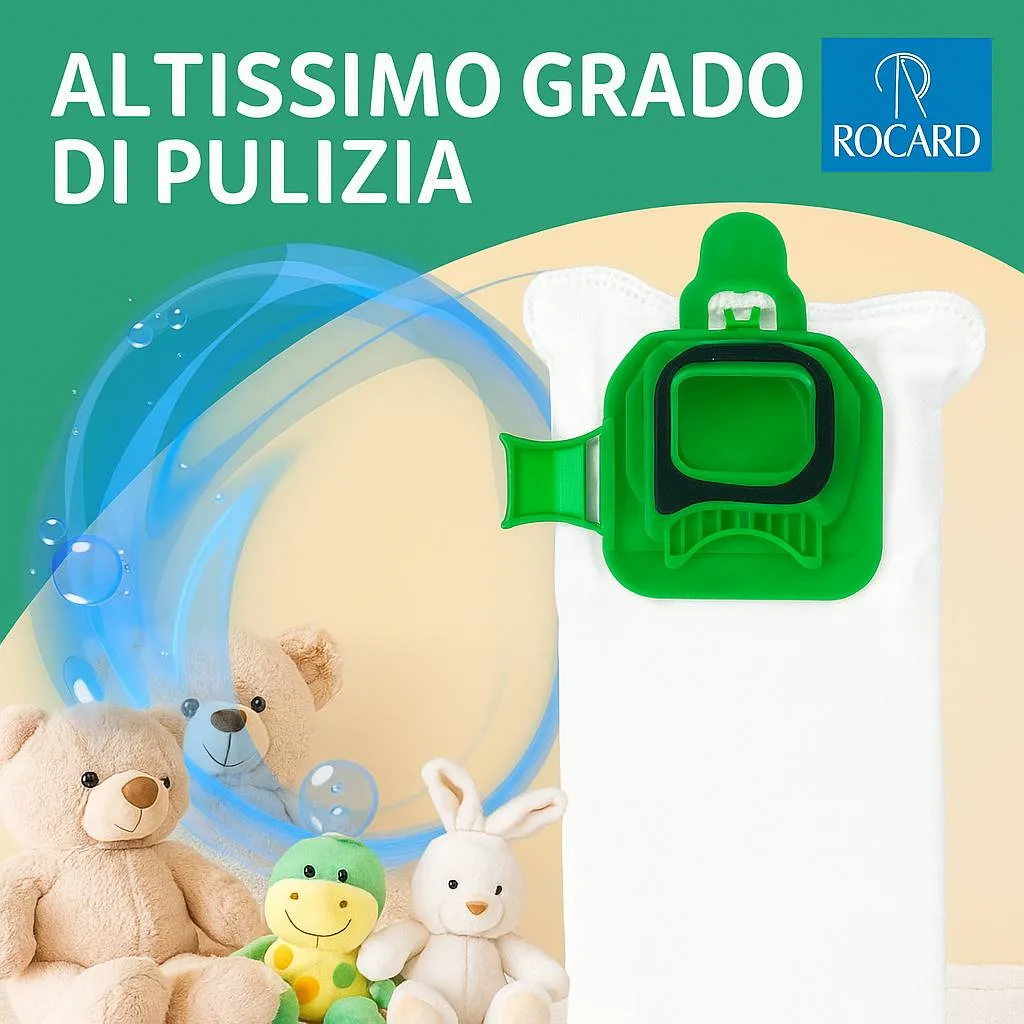 Sacchetti Compatibili Folletto VK140/VK150 in Microfibra – Confezione da 6 Ricambi - immagine 6