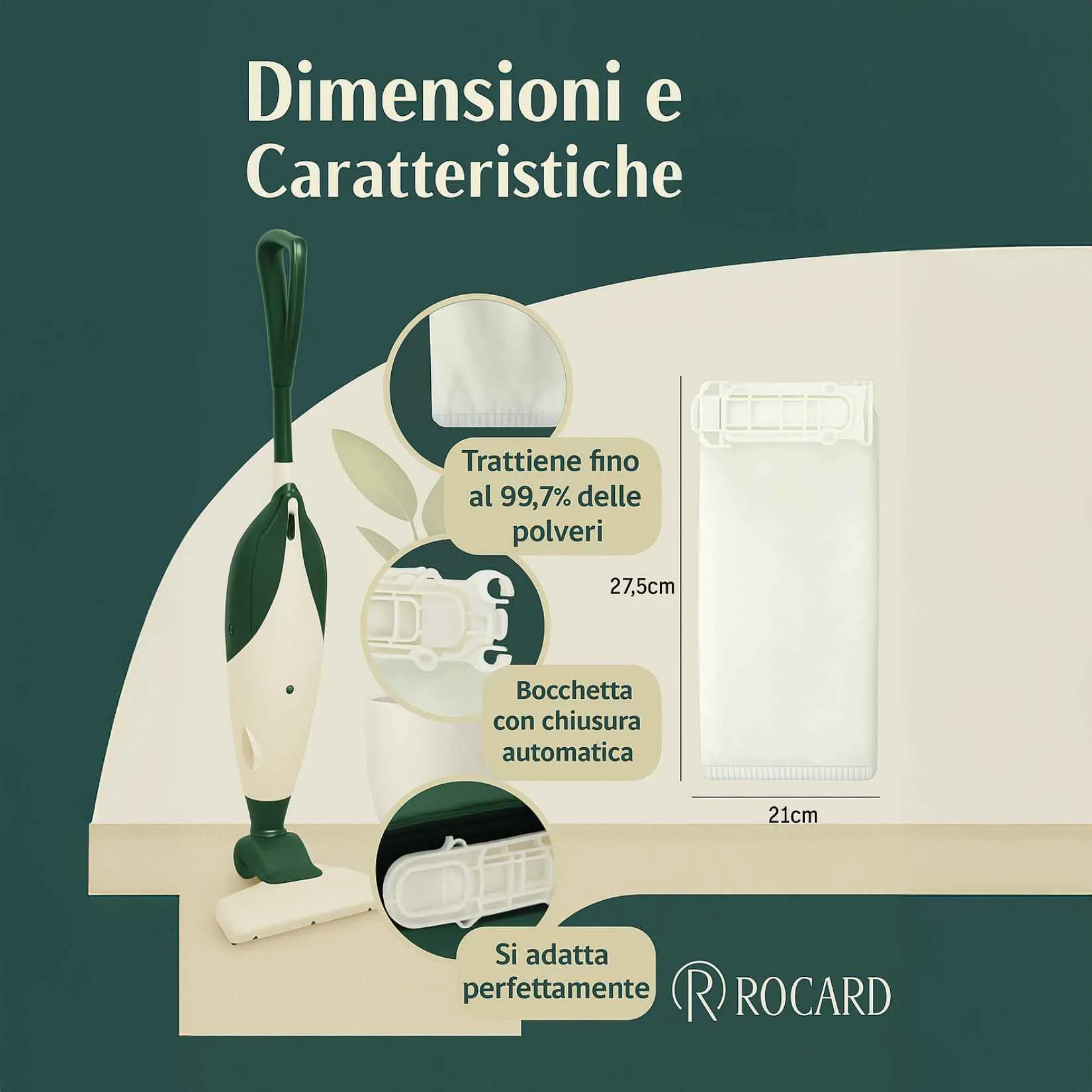 Sacchetti Compatibili Folletto VK135/136 - 6 Sacchetti, Microfibra 5 Strati - immagine 3