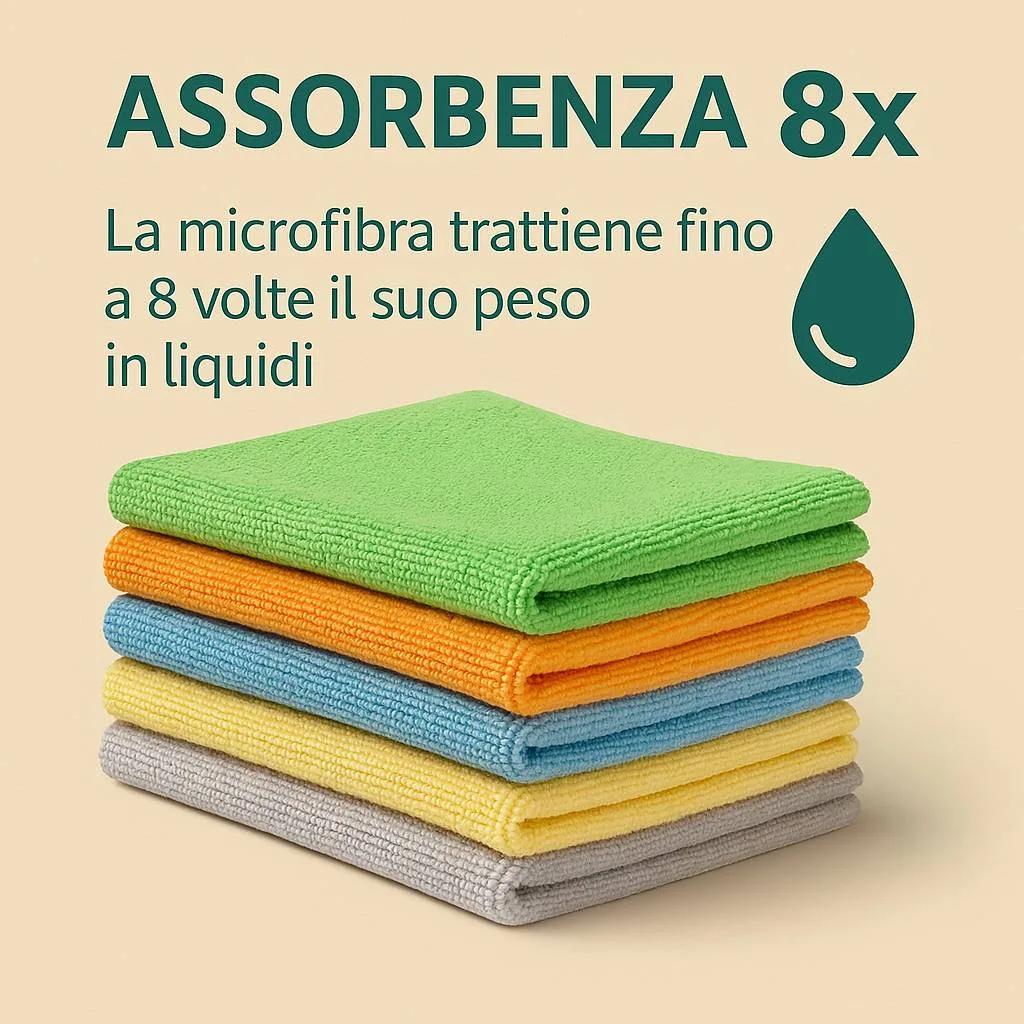 Panni in Microfibra Rocard® 30×40 cm – Confezione da 20, Super Assorbenti e Anti-Alone - immagine 2