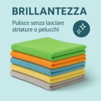 Rocard ® | Panni in Microfibra 30×40 cm – Confezione da 20, Super Assorbenti e Anti-Alone, Multiuso per Casa/Auto/Cucina, Lavabili e Riutilizzabili per Spolvero e Pulizia Profonda - immagine 5