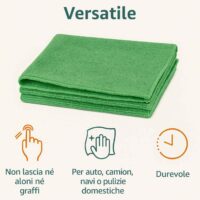 Rocard ® | Panni in Microfibra 30×40 cm – Confezione da 20, Super Assorbenti e Anti-Alone, Multiuso per Casa/Auto/Cucina, Lavabili e Riutilizzabili per Spolvero e Pulizia Profonda - immagine 7