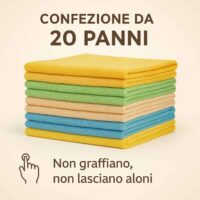 Rocard ® | Panni in Microfibra 30×40 cm – Confezione da 20, Super Assorbenti e Anti-Alone, Multiuso per Casa/Auto/Cucina, Lavabili e Riutilizzabili per Spolvero e Pulizia Profonda - immagine 9