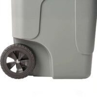 Mobil Plastic – Bidone Differenziata 100L Grigio con Coperchio Rosso - immagine 3