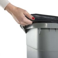 Mobil Plastic – Bidone Differenziata 100L Grigio con Coperchio Rosso - immagine 4