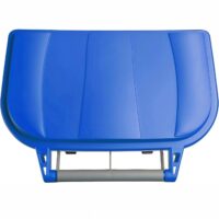 Mobil Plastic Bidone Differenziata 100L Grigio con Coperchio Blu - immagine 3