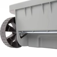 Mobil Plastic – Bidone Differenziata 100L Grigio con Coperchio Verde - immagine 3