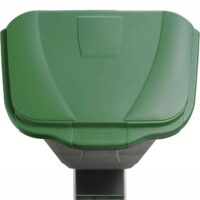 Mobil Plastic – Bidone Differenziata 100L Grigio con Coperchio Verde - immagine 5