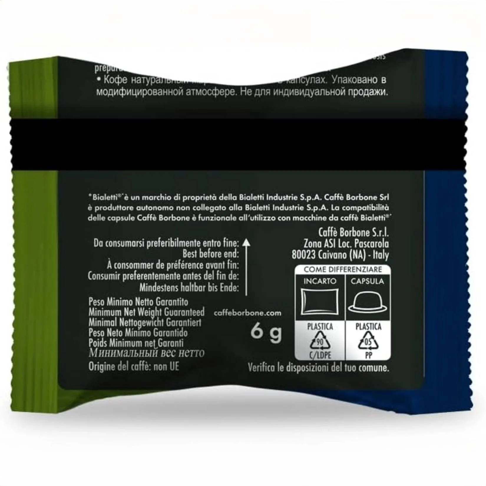 Caffè Borbone Light – Capsule compatibili Bialetti® ; 50% di caffeina in meno rispetto alla Miscela Blu - immagine 2