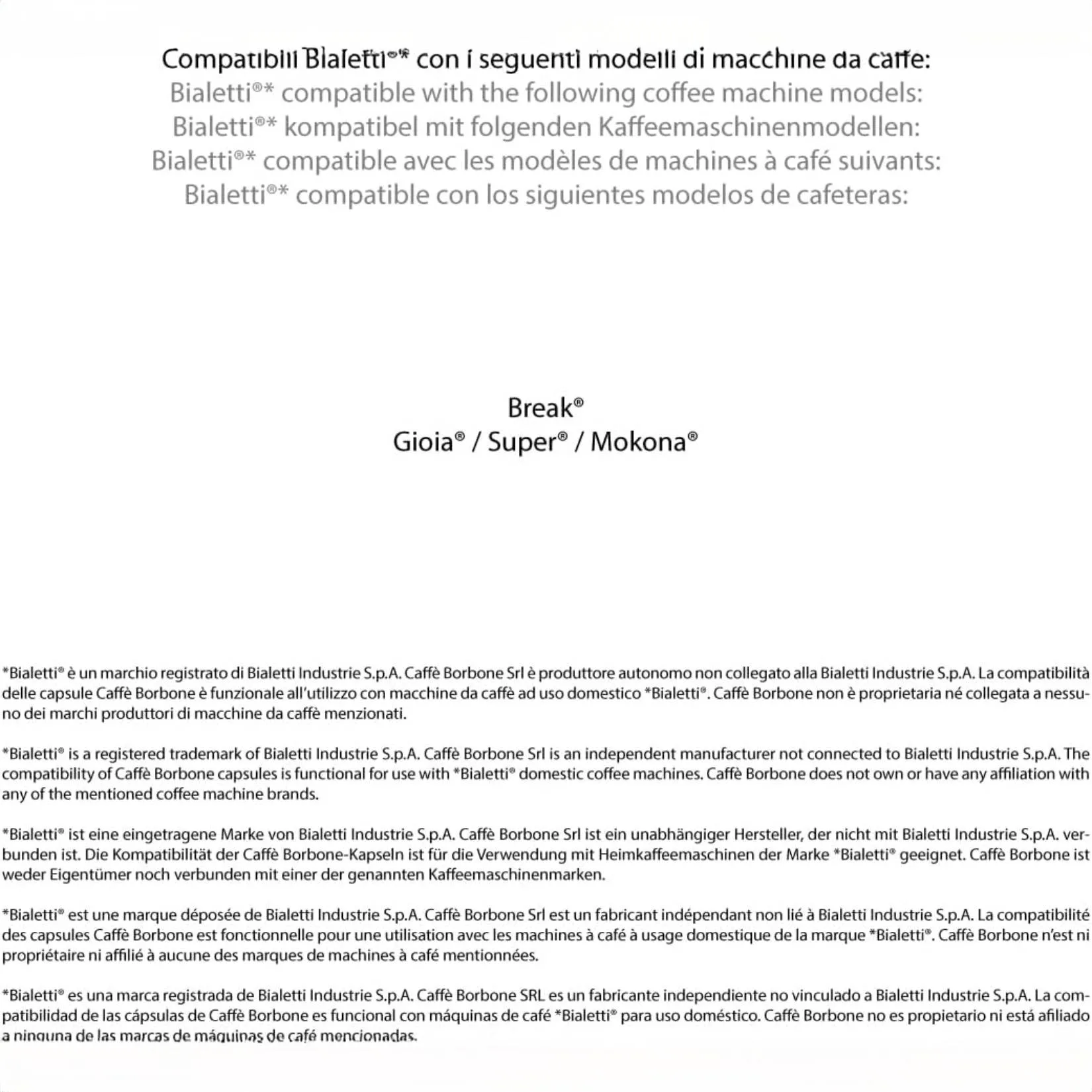 Caffè Borbone Light – Capsule compatibili Bialetti® ; 50% di caffeina in meno rispetto alla Miscela Blu - immagine 6