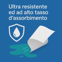 Rocard® | 2 Rotoli Carta Asciugatutto 1600 Strappi – Extra Resistente 2 Veli Pura Cellulosa con Microgoffratura – Rotoloni Uso Alimentare, Casalingo e Industriale - immagine 3