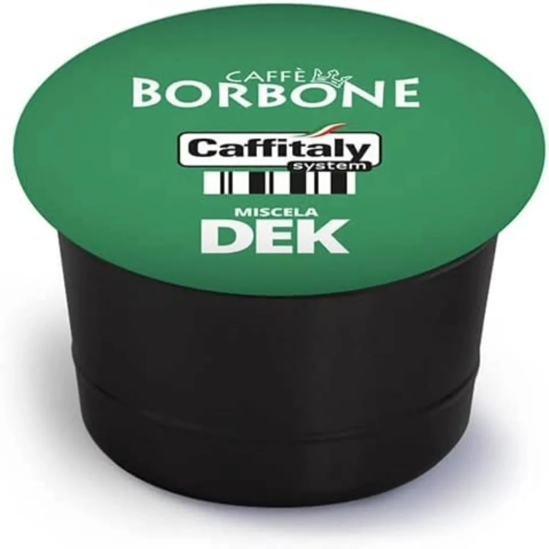 Capsule Caffè Borbone miscela decaffeinata compatibili Caffitaly per espresso aromatico e delicato