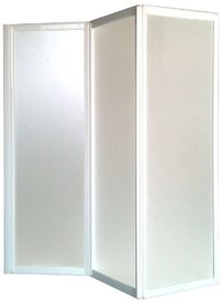 Garofalo – Box Vasca Pieghevole 3 Ante 133-134 cm – Parete Sopravasca in Vetro per Vasca da Bagno  – Antigoccia, Salvaspazio e Facile da Installare - immagine 2