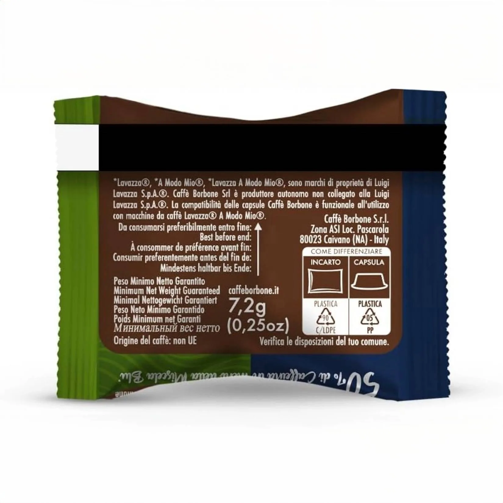 Caffè Borbone – Don Carlo – Miscela Light ; Capsule compatibili A Modo Mio® ; 50% di caffeina in meno rispetto alla Miscela Blu - immagine 2